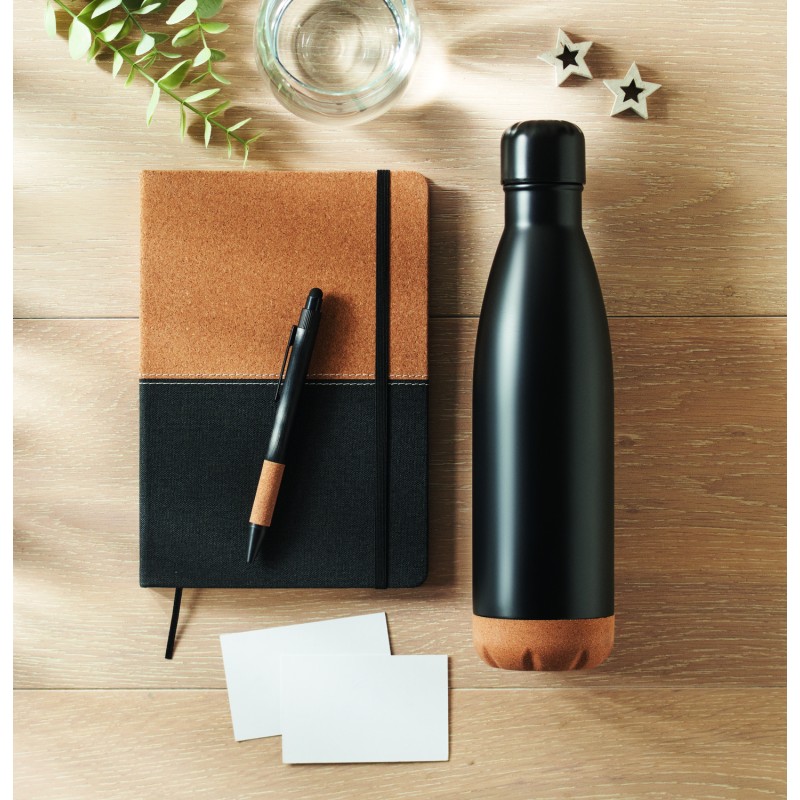 Set de regalo con botella, libreta y bolígrafo Cadeau