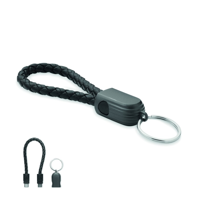 Llavero con cable de carga tipo C Fauleti Loop
