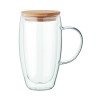 Taza de cristal de doble pared Terol 450 ml