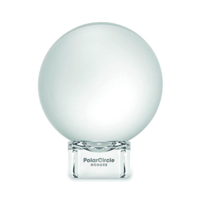 Trofeo redondo de cristal Glassward