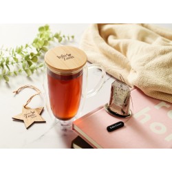 Taza de cristal de doble pared Terol 450 ml