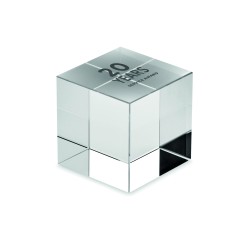 Trofeo de cristal en forma de cubo Kubeward