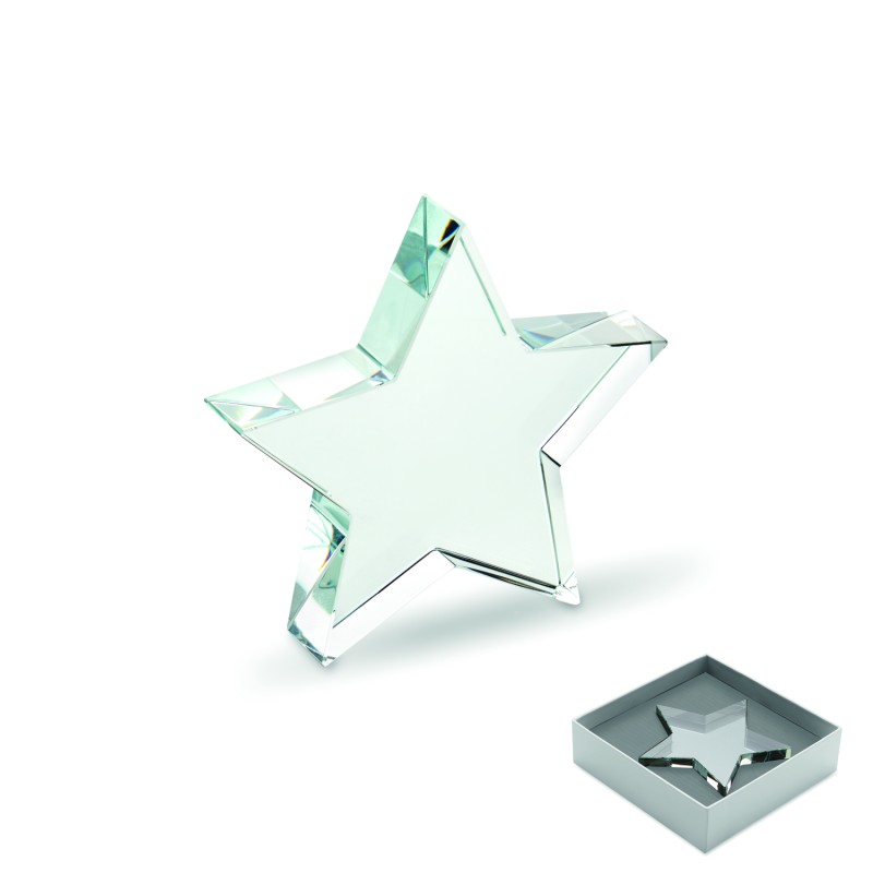 Trofeo de cristal con forma de estrella Starward