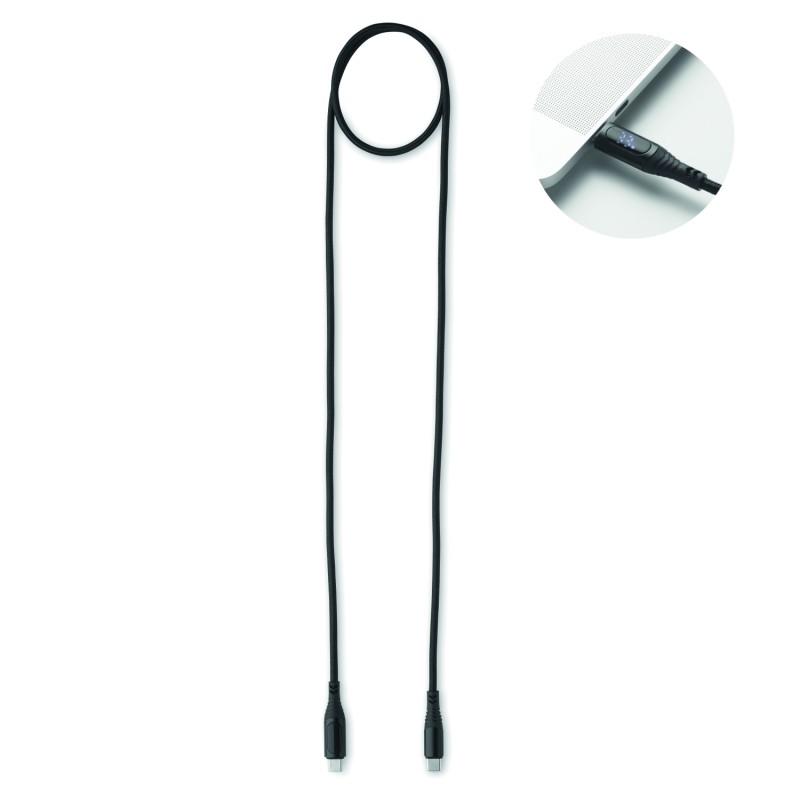 Cable de carga tipo C con pantalla LED Typso 100 W