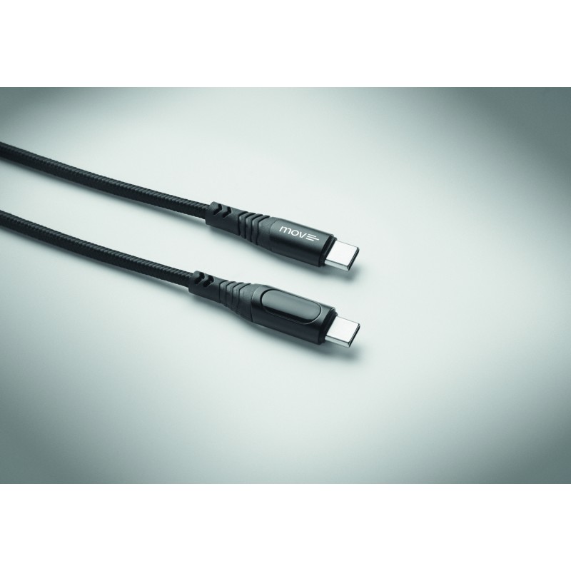 Cable de carga tipo C con pantalla LED Typso 100 W