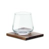 Set de vaso de whisky con posavasos Drinks 200 ml