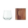 Set de vaso de whisky con posavasos Drinks 200 ml