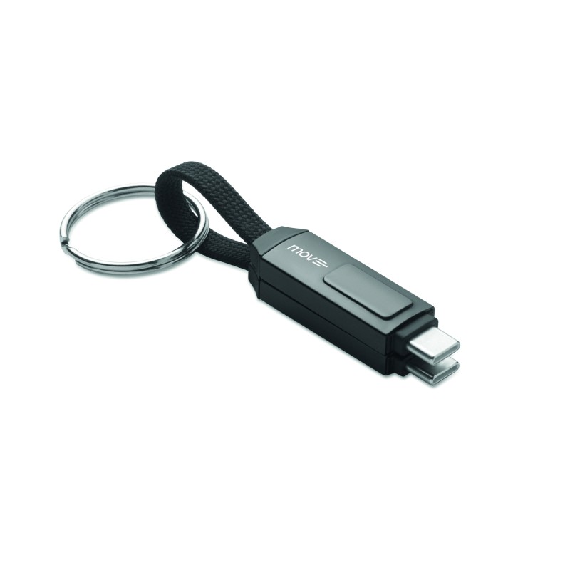 Llavero con cable de carga tipo C Keysto