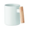 Taza de cerámica con asa de madera Crenate 320 ml