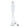 Llavero con cable de carga multipuerto Icab