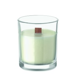 Vela de cera vegetal con mecha de madera Kivas Wood 80 g
