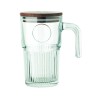 Taza de cristal con tapa Vitrio Jar 450 ml