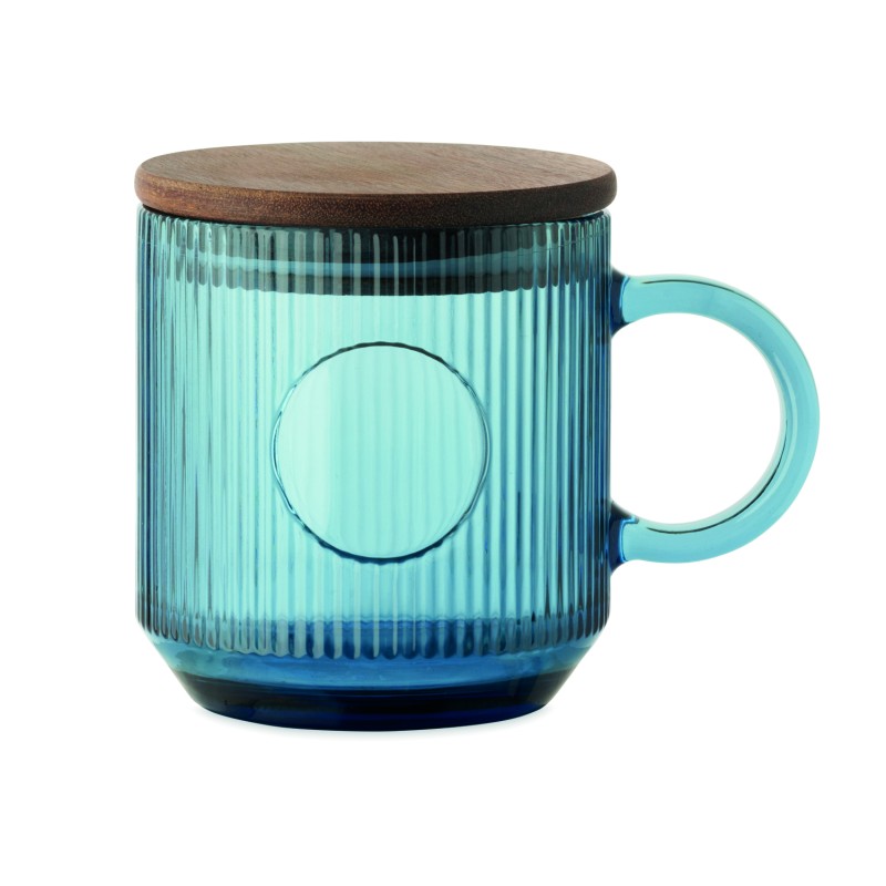 Taza de cristal estriado Vitrio Mug 300 ml
