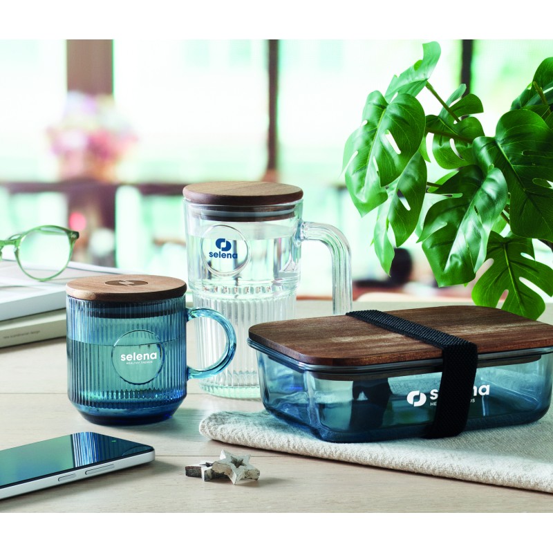 Taza de cristal estriado Vitrio Mug 300 ml