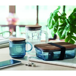Taza de cristal estriado Vitrio Mug 300 ml