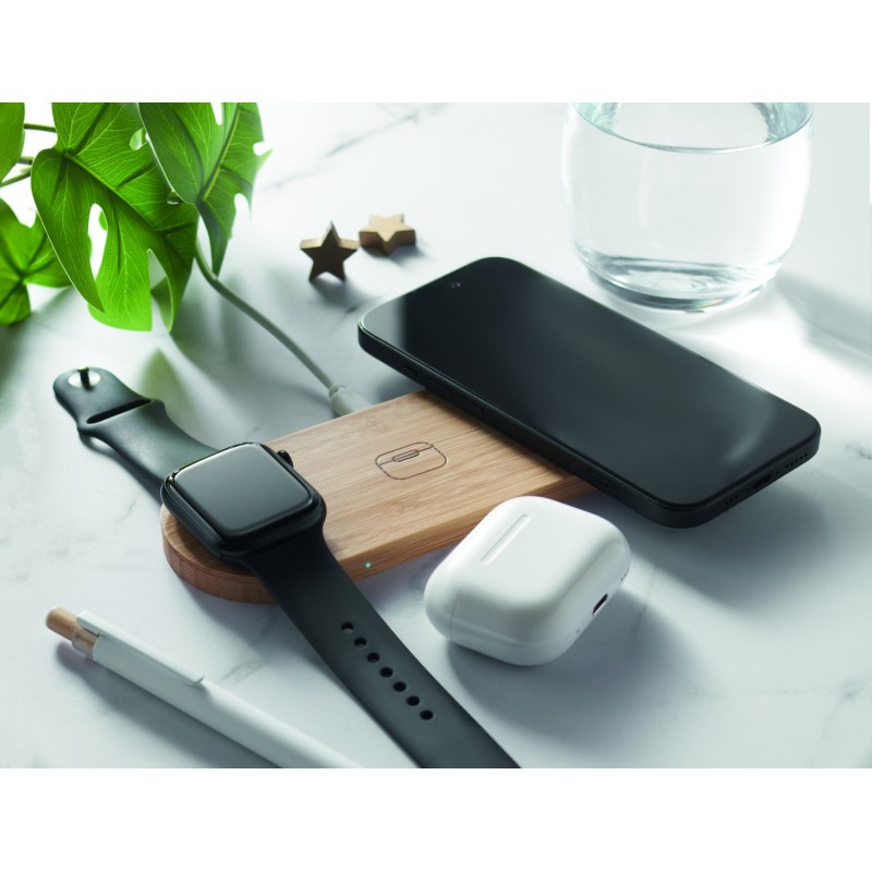 Cargador inalámbrico 3 en 1 Recpad 15 W