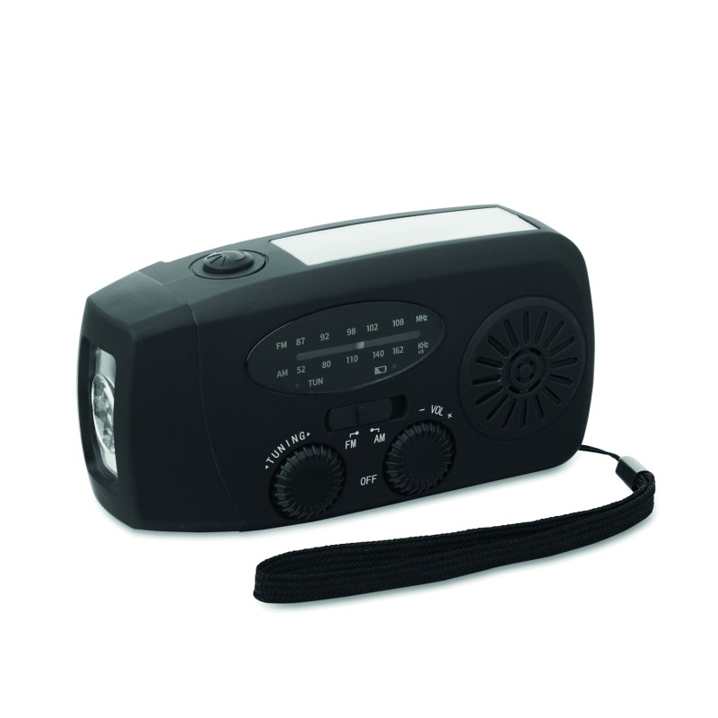 Radio portátil con linterna LED Onda
