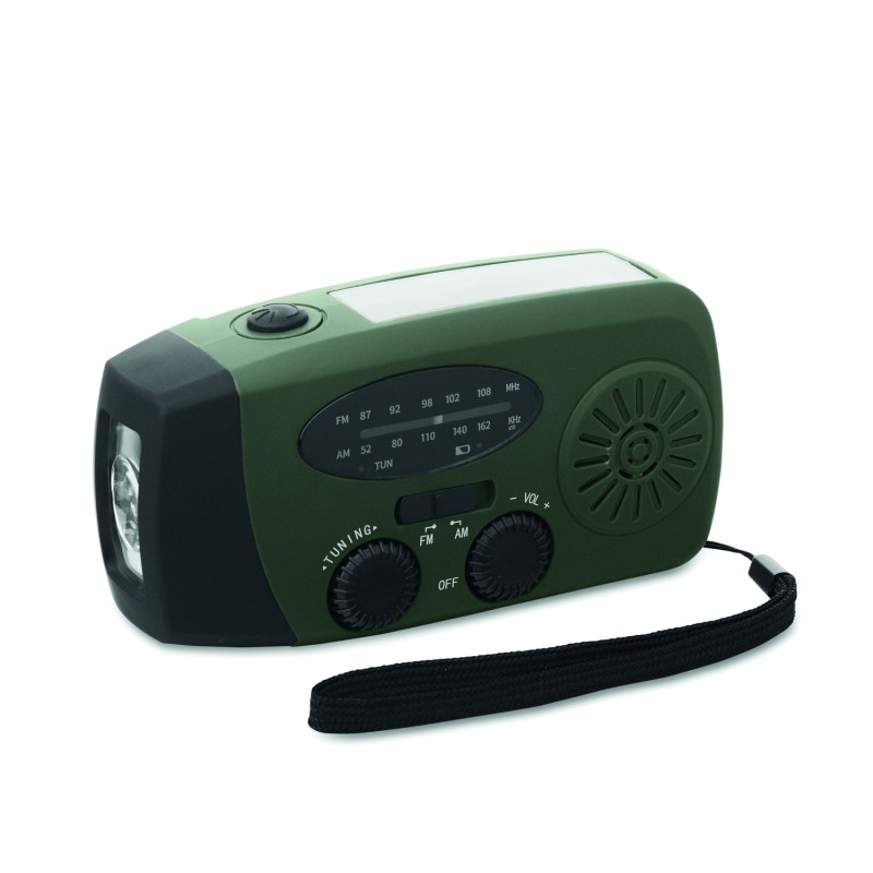 Radio portátil con linterna LED Onda