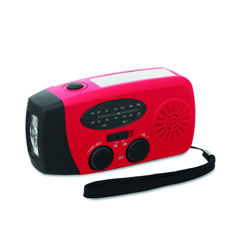 Radio portátil con linterna LED Onda
