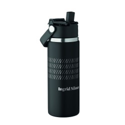 Botella de doble pared con pajita Suma Grip 500 ml