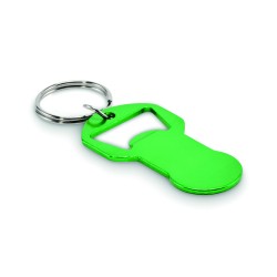 Llavero abrebotellas de aluminio Clave