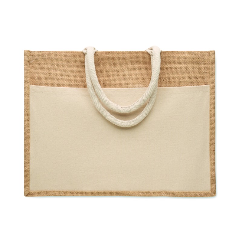 Bolsa de la compra de yute y algodón Baga