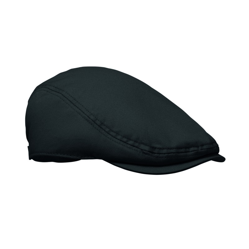 Gorra Newsboy de algodón Flat Peak