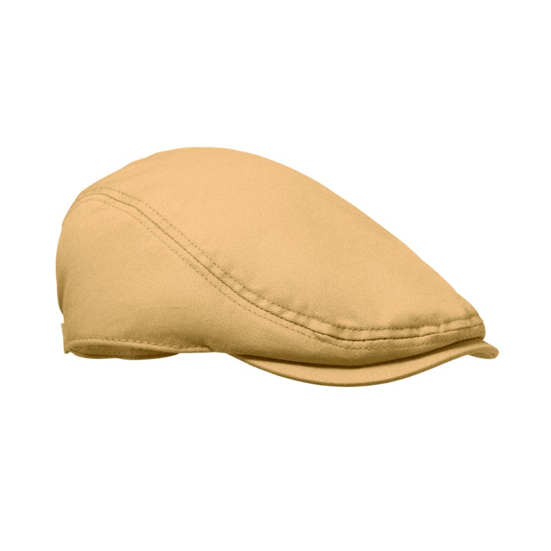 Gorra Newsboy de algodón Flat Peak