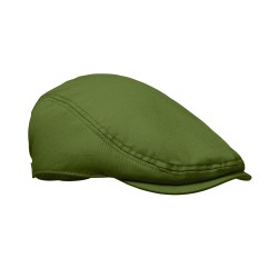 Gorra Newsboy de algodón Flat Peak