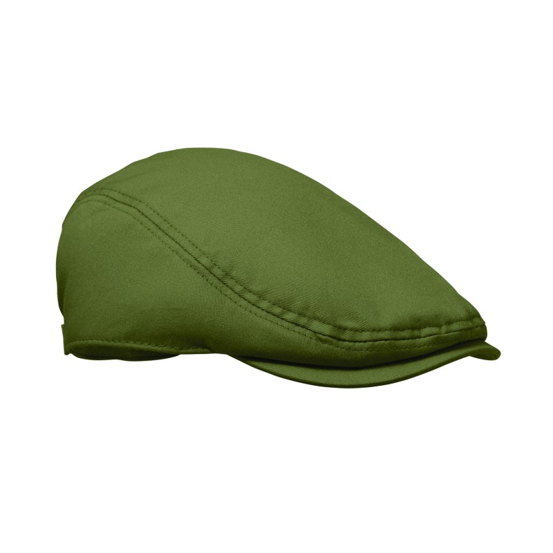 Gorra Newsboy de algodón Flat Peak