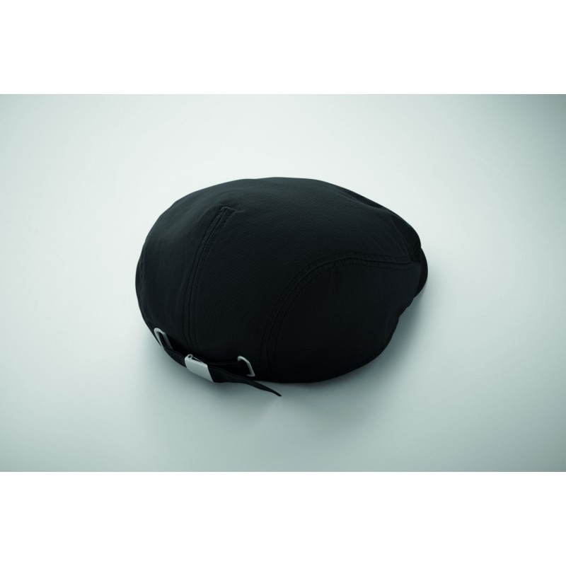Gorra Newsboy de algodón Flat Peak
