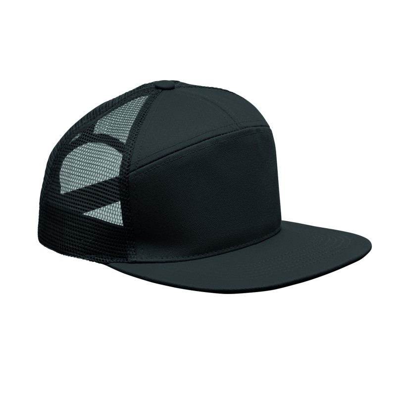 Gorra de visera plana de 7 paneles Bead