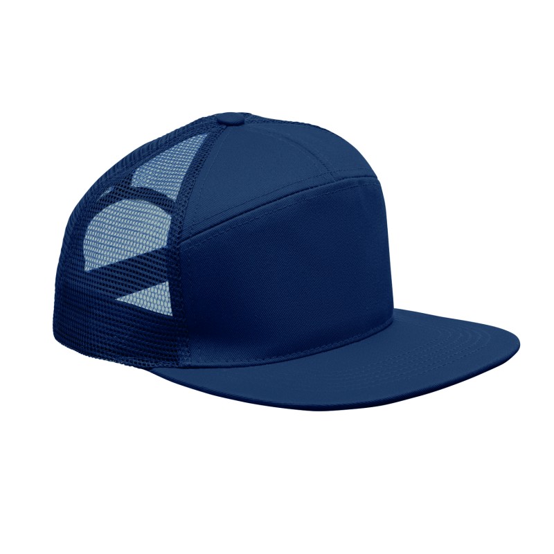 Gorra de visera plana de 7 paneles Bead