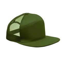 Gorra de visera plana de 7 paneles Bead