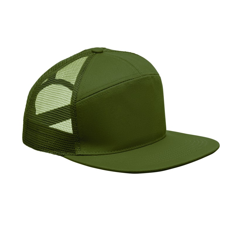 Gorra de visera plana de 7 paneles Bead