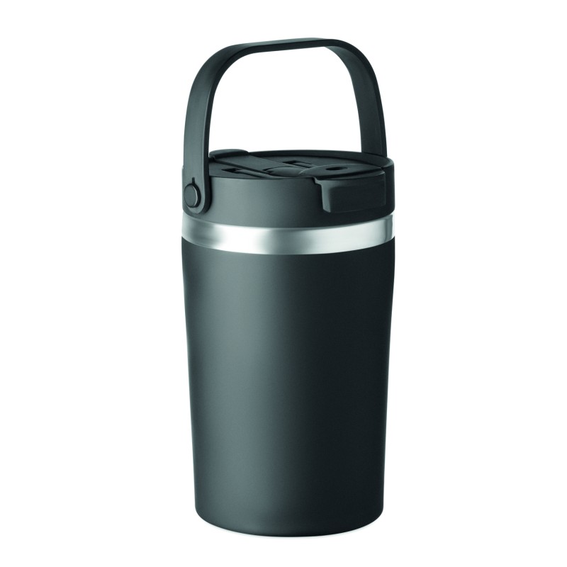Vaso de doble pared con pajita Cozycup 350 ml
