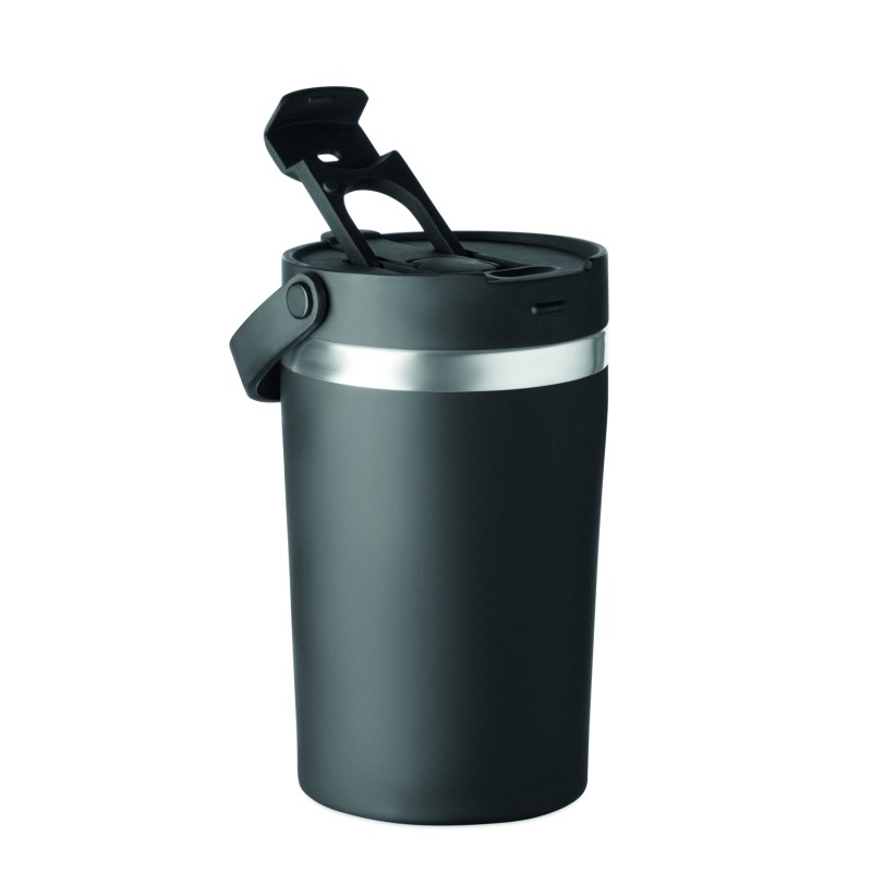 Vaso de doble pared con pajita Cozycup 350 ml