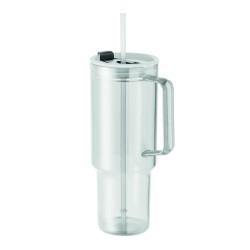 Vaso de RPET con pajita Mugora 1200 ml