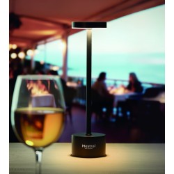 Lámpara de sobremesa de aluminio Bistro