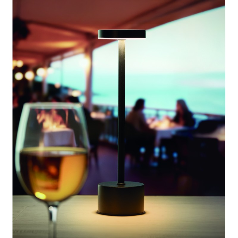 Lámpara de sobremesa de aluminio Bistro