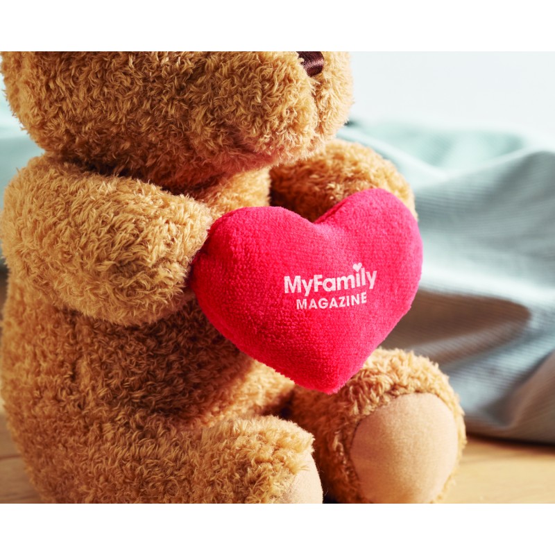Osito de peluche con corazón Snuggle 23 cm