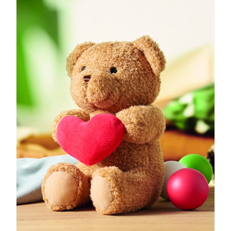 Osito de peluche con corazón Snuggle 23 cm