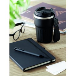 Set de regalo de libreta, bolígrafo y vaso Engage