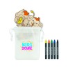 Set de pintura infantil con colgadores de madera Thezoo