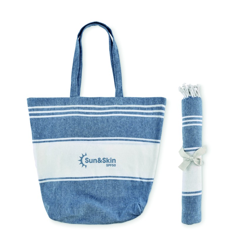 Set de toalla hammam y bolsa de playa Hummum