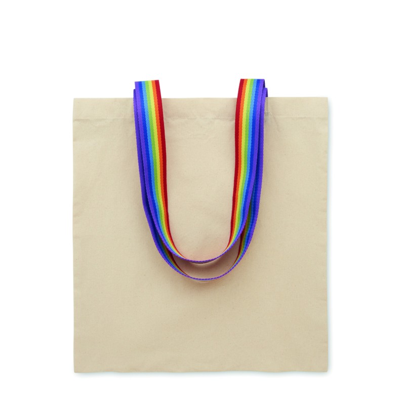 Bolsa de algodón con asas arcoíris Aurora