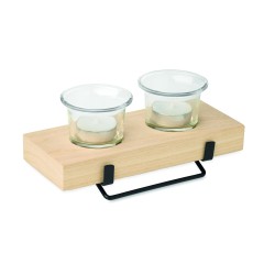 Portavelas con soporte de...