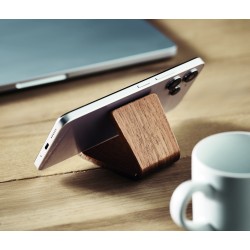 Soporte de madera de nogal para móvil Hold
