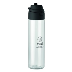 Botella de RPET con pajita Toien Klar 700 ml