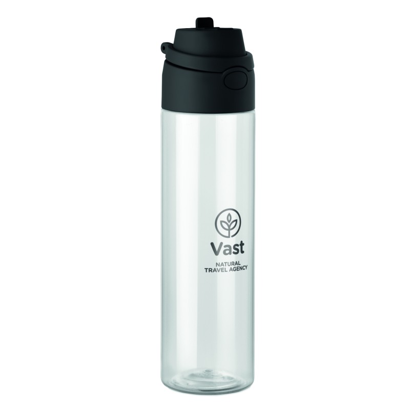 Botella de RPET con pajita Toien Klar 700 ml